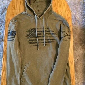 Grunt Style Olive Green Graphic Hoodie